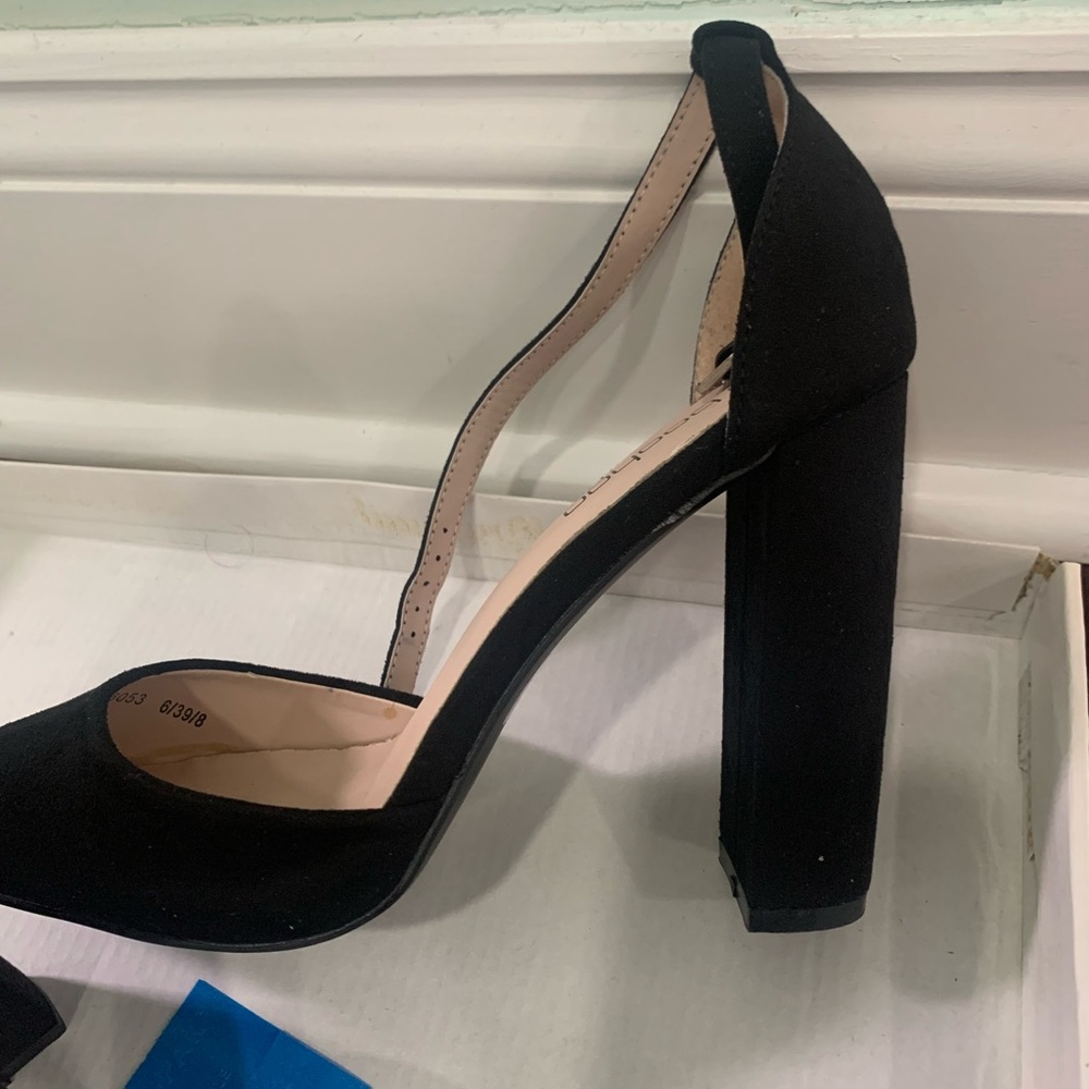 Boohoo Black Block Heel Sandals